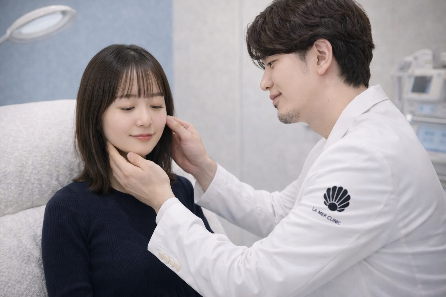 LA MER CLINIC ほうれい線治療の診察風景