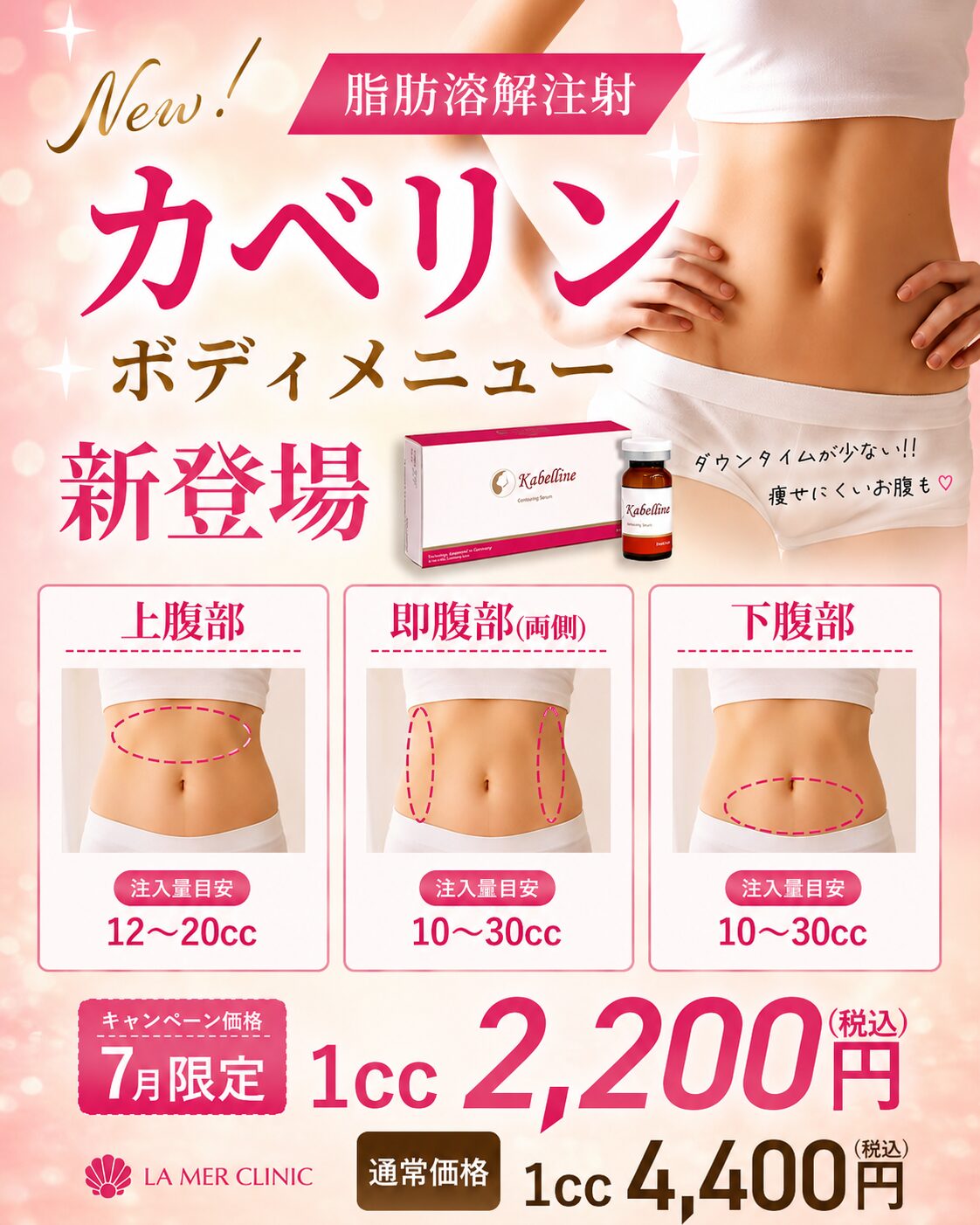 カベリンに“ボディーメニュー”が新登場