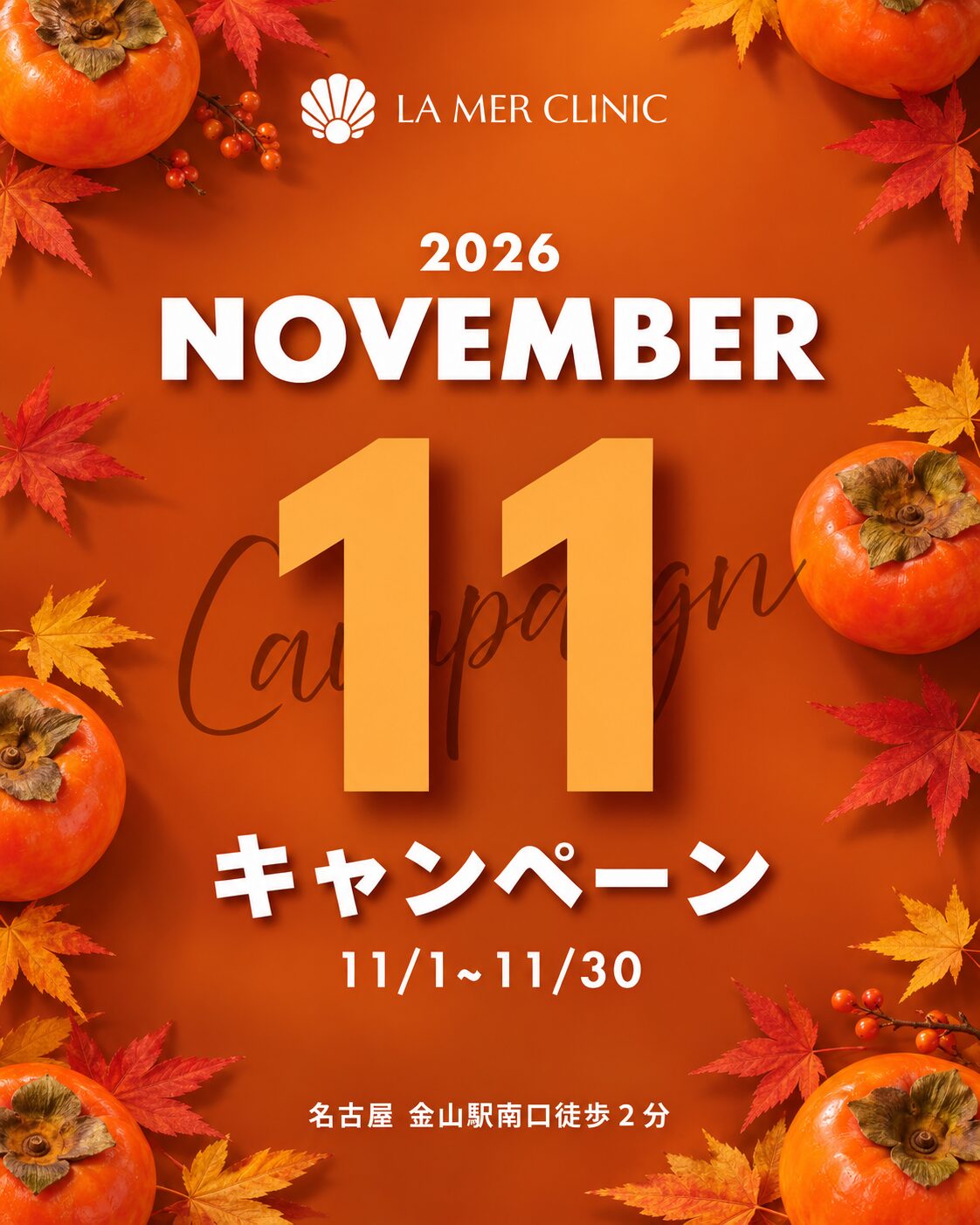 🍁🌰11月のキャンペーン大公開🌰🍁