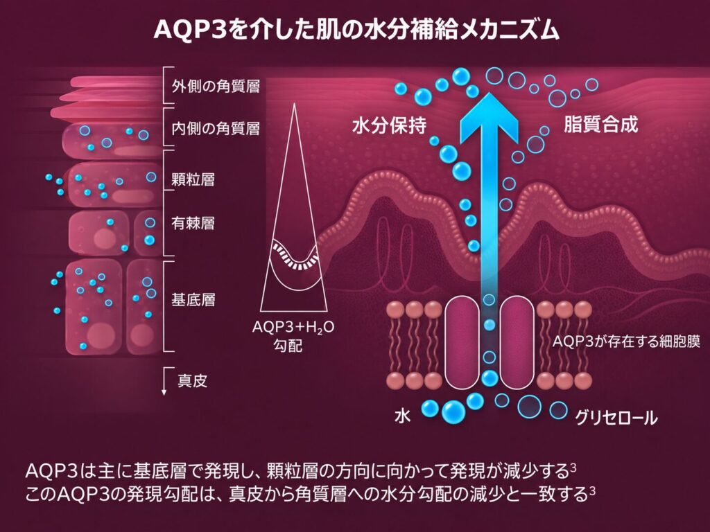 AQP3と肌の保水機能